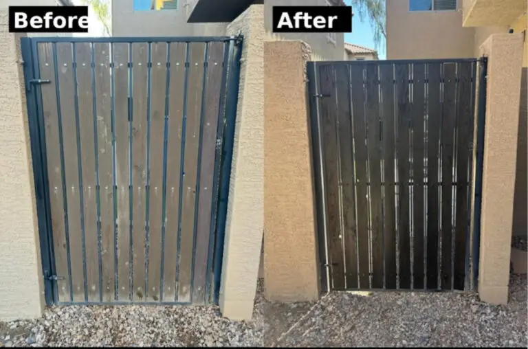 Fence Staining and Stucco Patching in Gilbert